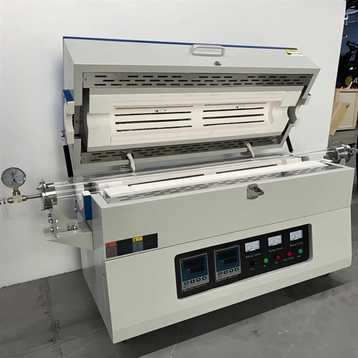High Vacuum High-pressure Belt CE Certificate Dual Temperature Zone Tube Furnace suppliers High Vacuum High-pressure Belt CE Certificate Dual Temperature Zone Tube Furnace suppliers